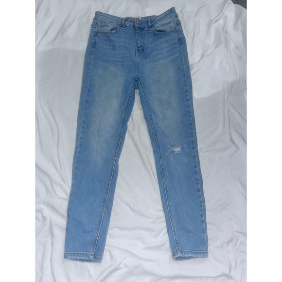 Wax Jean Denim - Wax Jean LA Distressed Light Wash Denim Jeans Juniors Size 11/30